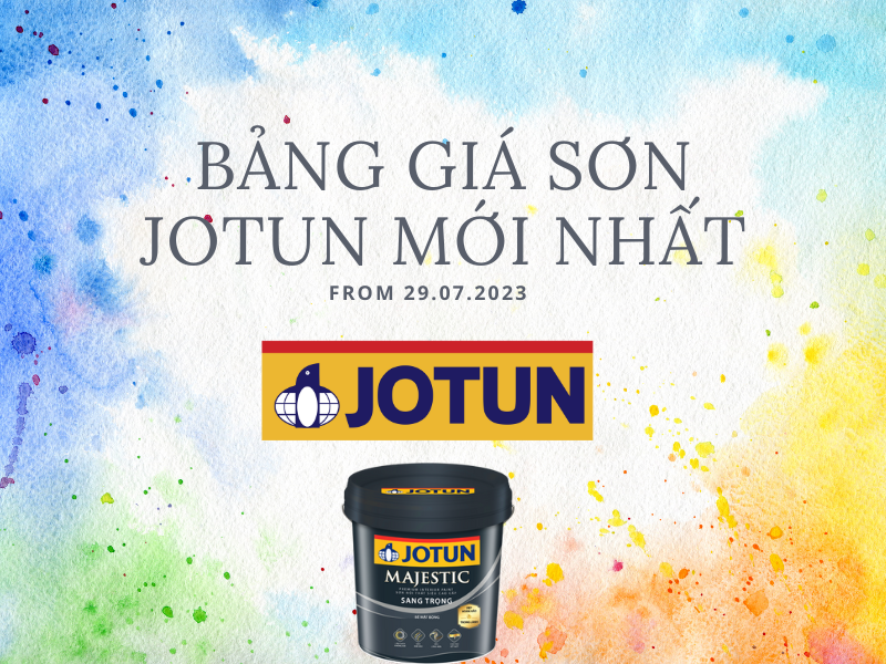Bảng giá sơn jotun mới nhất